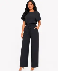 Solid Black Elegance Lounge 2pcs Set