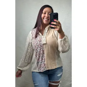 Enchanted Love Buttoned Hoodie Top
