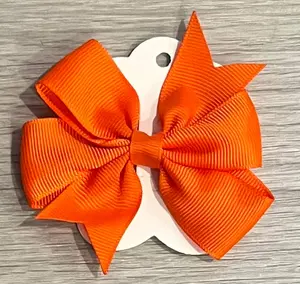 Orange Grosgrain Ribbon Hair Bow