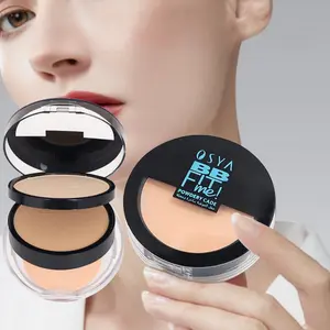 3 Color Bb Cream Powder Foundation, Dual Layer Design, Oil Control Concealer, Perfect Flawless Base Makeup, Long-Lasting Coverage, Color Correcting Duo