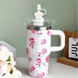 Pink and white flower