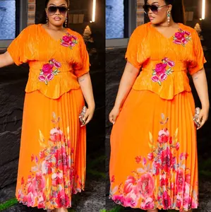 Luxury Turkey Dresses for Women Casual Summer Wear Maxi Length Floral Print Womenswear