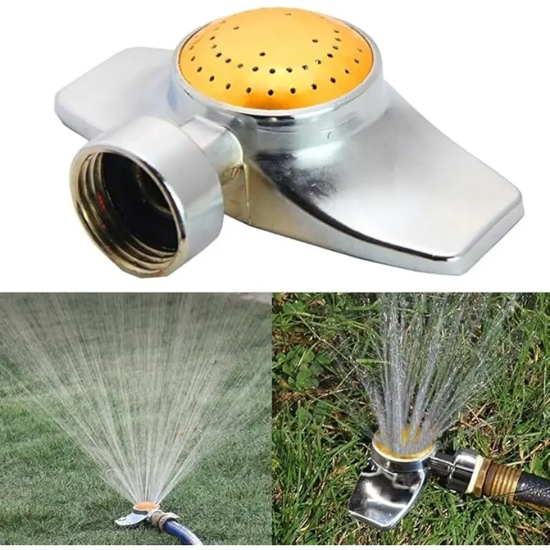Garden Automatic Rotating Sprinkler, Large Coverage Without Water Accumulation, Yard Green Lawn Landscaping, Thickened and Durable, 360-Degree Irrigation Spray Nozzle General Landscape Gardens