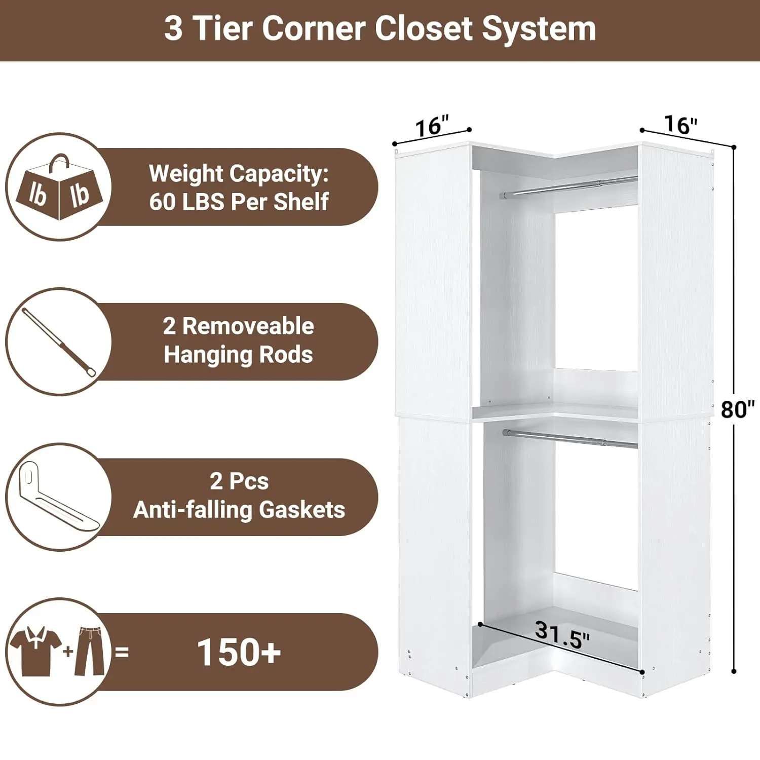 Corner Closet System