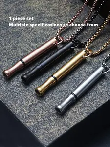 Anxiety Relief Meditation Necklace, Stainless Steel Pendant Necklace, Minimalist Chain, Fashion Jewelry Accessories for Men & Women As Gift