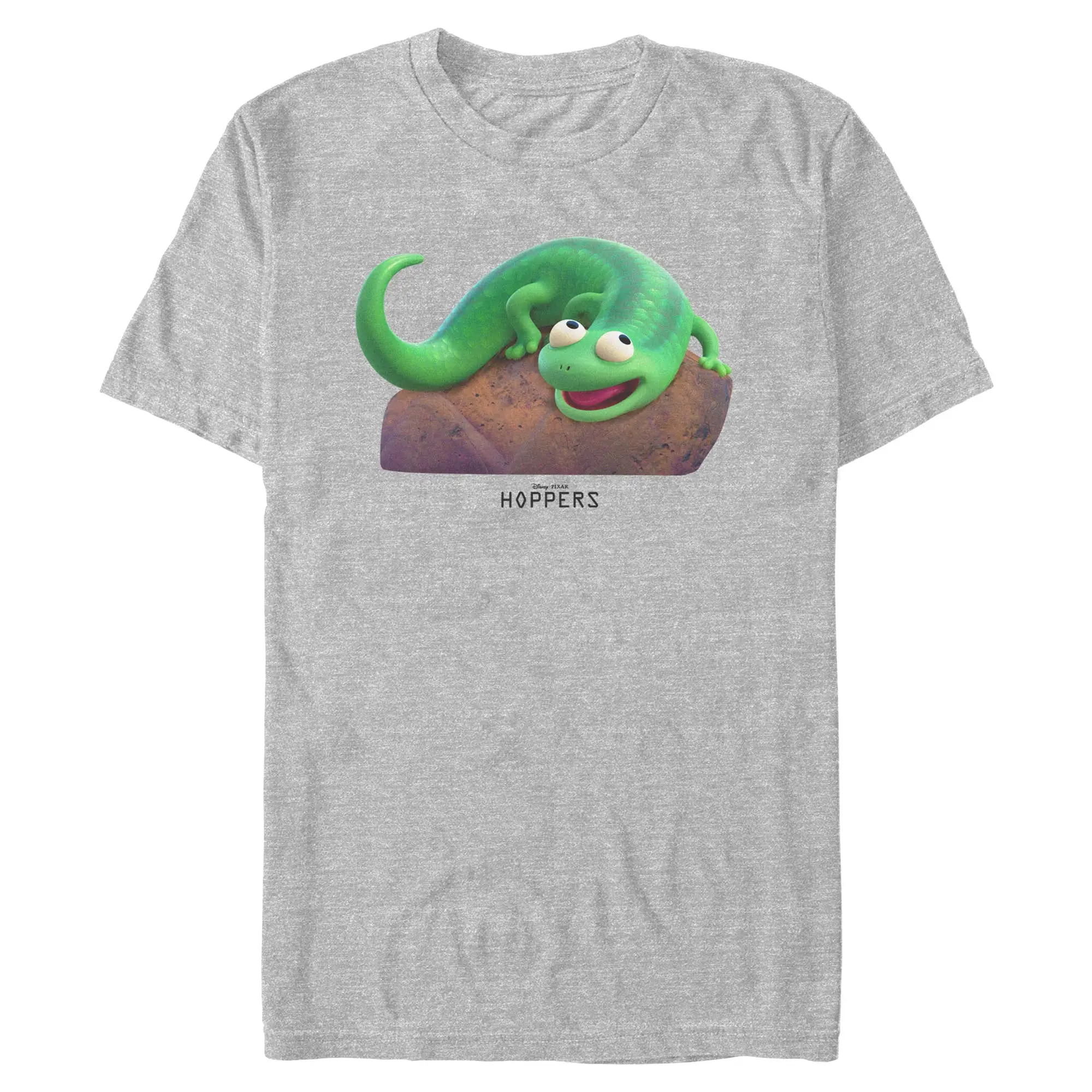 Men's Casual Cotton Round Neck Short-Sleeve Hoppers Tom Lizard on a Rock T-Shirt, Menswear Top, Shortsleeve, Stylish