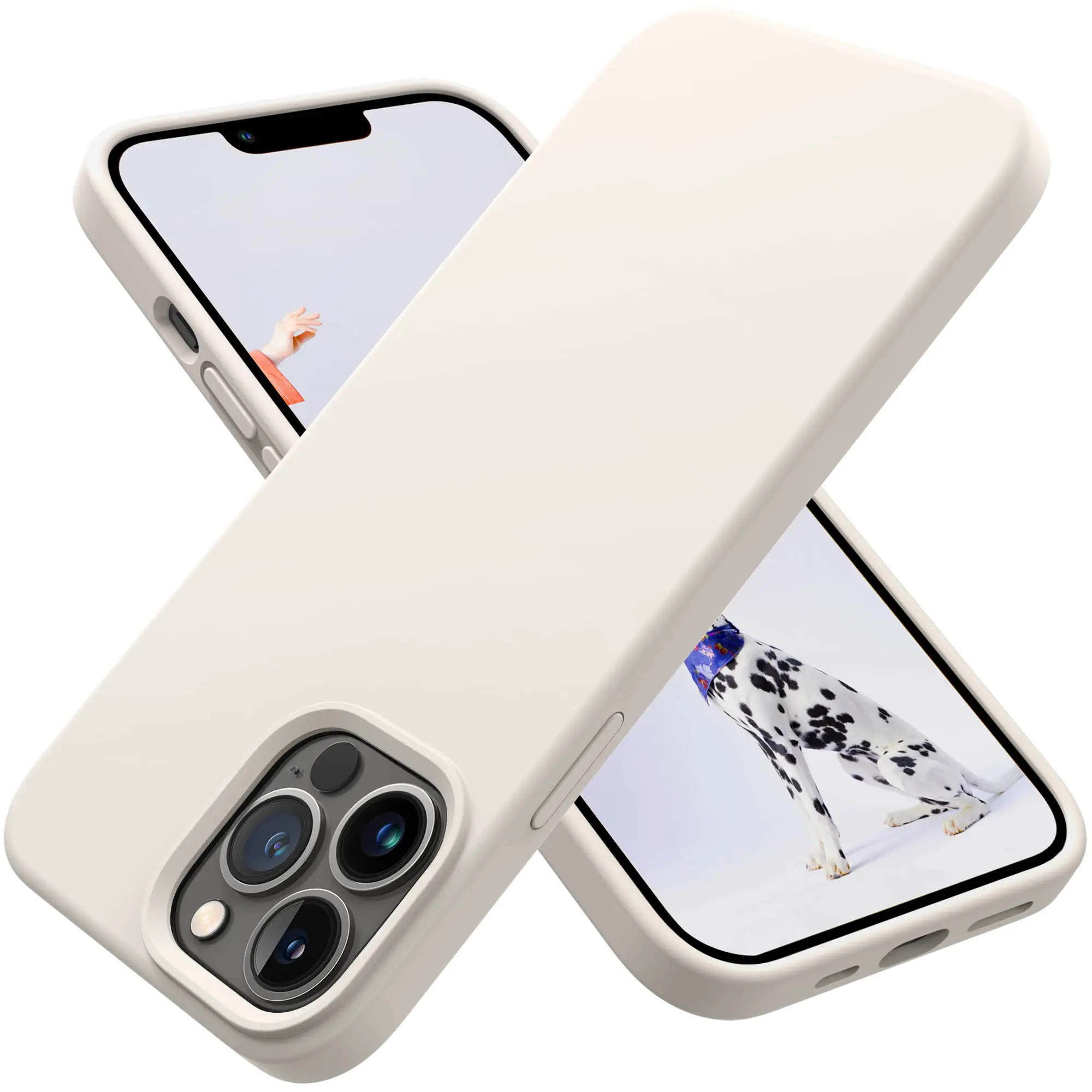 OTOFLY Compatible with iPhone 13, 13 Mini, 13Pro, 13 Pro Max Cases, Silicone i Phone Case Devices, Full Body Screen Protection Cover, Smartphone Shockproof, Slim Phone Handheld Case, Cellphone Accessories Protective Protector