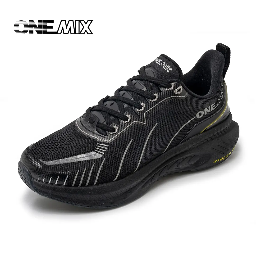 ONEMIX Cushioned Running Shoes for men Breathable Mesh Athletic Sneakers Shock Absorbing Non Slip Walking shoes Footwear Arch Support Helps Reduce Knee Fatigue All Season Casual Workout Gym Sports Shoes #dealforyoudays