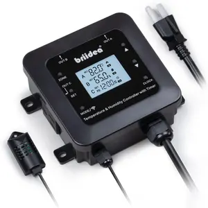 WiFi Temperature and Humidity Controller with Timer Outlet, Reptile Thermostat Hygrostat, App via Dual-Band 2.4G/5G WiFi for Greenhouse, Incubator, Mushroom, and Homebrew