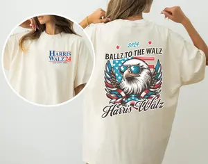 Kamala Harris Walz Shirt 2024 Hooded Sweatshirt