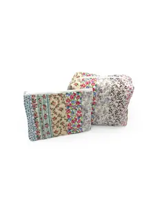 Paige Patchwork Stripe Makeup Bag