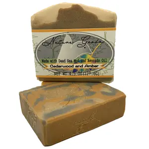 Cedarwood and Amber Bath Bar Soap – Handcrafted Cold Process Soap by Nature Goods