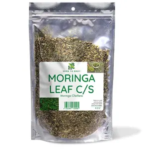 Herb To Body Moringa Leaf C/S | Cut & Sifted | Moringa Oleifera | Wildcrafted | 4oz