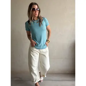 Sonny Ribbed Top in Teal