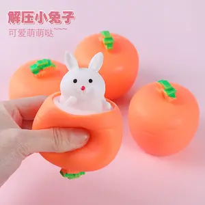 TikTok-style squeeze radish cup, the same cute rabbit cup featured in live streams, a popular TikTok rabbit cup
