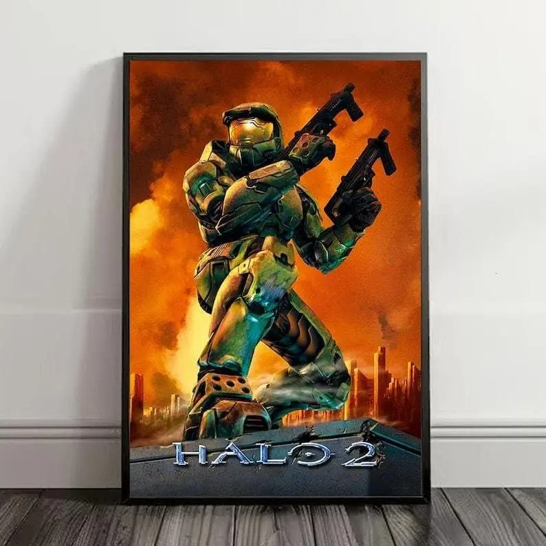 Halo 2 Movie Poster, Art Gift, Souvenir, Attraction Poster