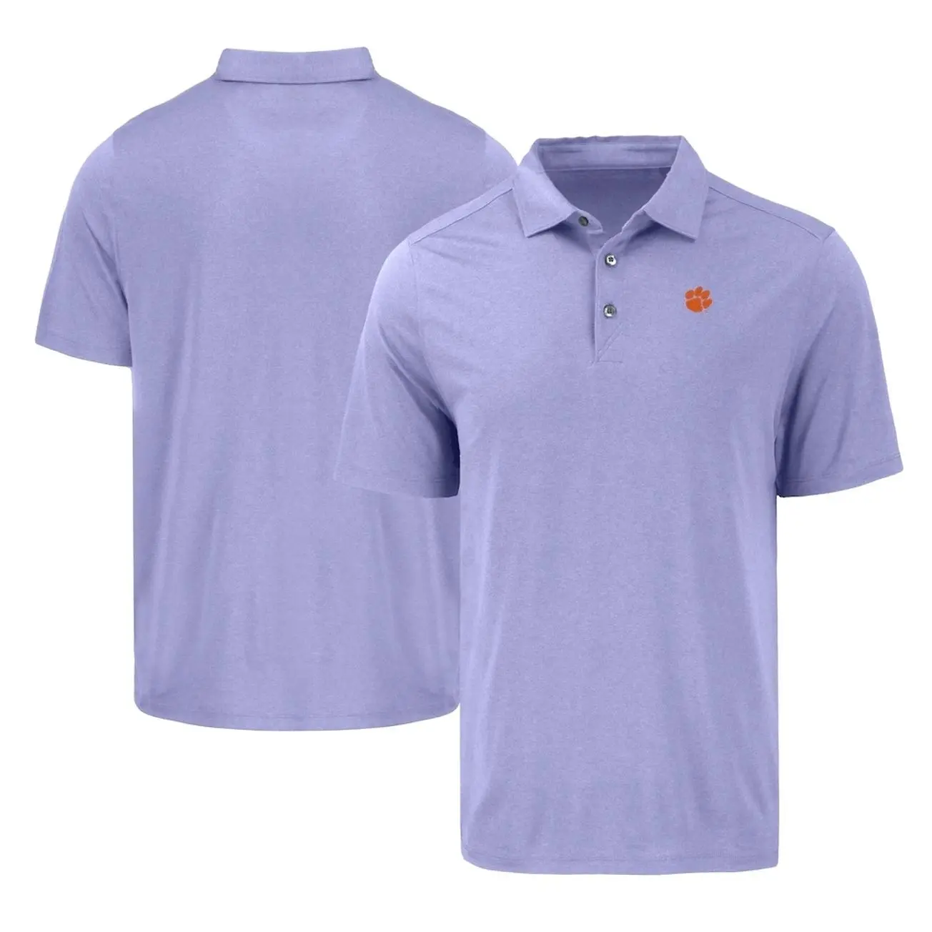 College Clemson Tigers Cutter & Buck Coastline Epic Comfort Eco Recycled Polo - Purple Sleeve Tee, Casual Collared Shirt Boatyard Button-Up Shirt Toile Teddy Polo