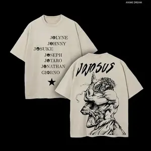 JOJO SUS Oversized Tee | JoJo’s Bizarre Adventure Anime Double Printed Heavy Cotton | Acid Washed Vintage Shirt | Unisex Streetwear | Limited Edition Drop | Trending Manga Merch