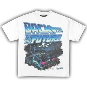 BACK TO THE FUTURE LIGHTNING STRIKE DELOREAN TEE SHIRT, GIFT FOR FAN, UNISEX SHIRT CREWNECK MADE IN USA