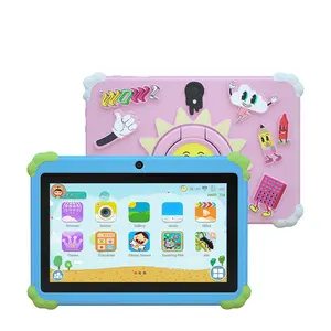 7 Inch Kids Tablet PC Android 13.0 4GB 64GB, Dual Camera 2mp+5mp, WiFi Bluetooth-compatible, Shockproof Case, Parental Control, Ideal Gift