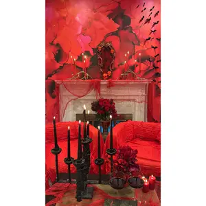 "Cranberry Fizz" Wallpaper Wall Mural by Vivian Ferne