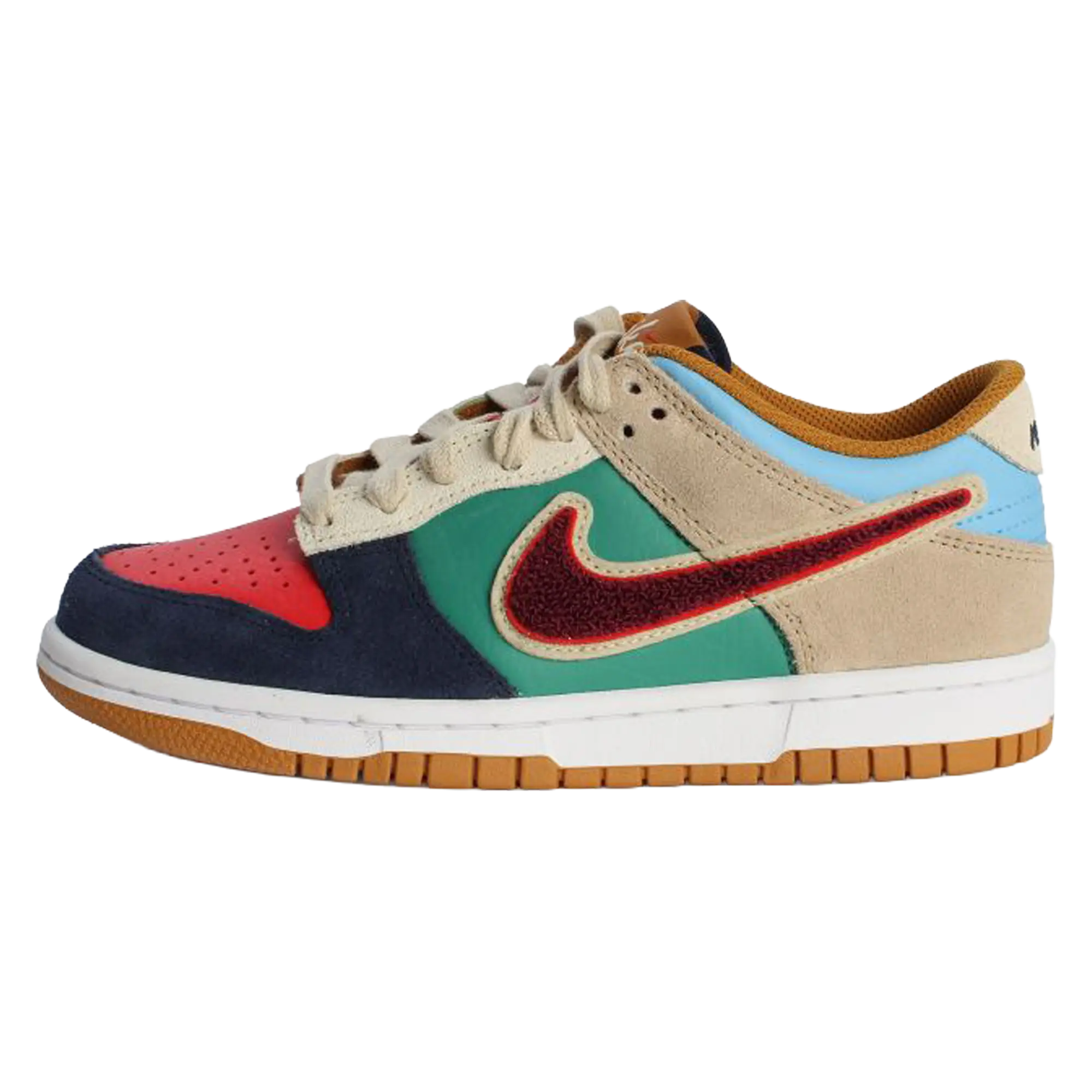 Dunk Low GS "Midnight Navy / Speed Red / Green Noise" IV6203 410