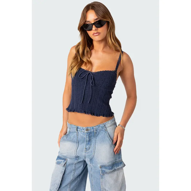 Cider Cotton-blend Boat Neck Graphic Tank Top SwimWeek SummerWins