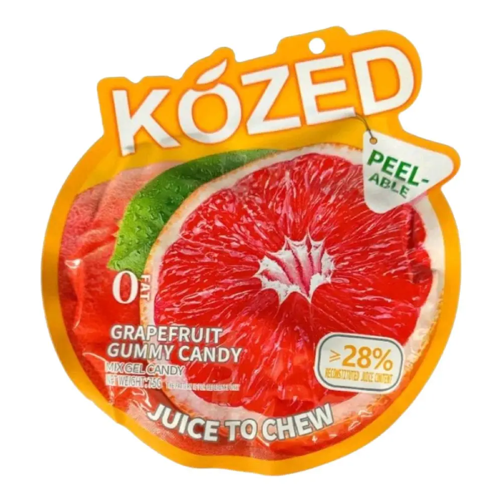 Kozed Peelable Gummy Candy – 7 Flavors , Fun Fruity Roll Party