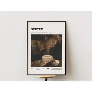 Dexter TV Series Movie Poster, Michael C. Hall as Dexter Poster Print, Alternative Film Poster, Dexter Wall Decor, Cinematic Room Decor Idea
