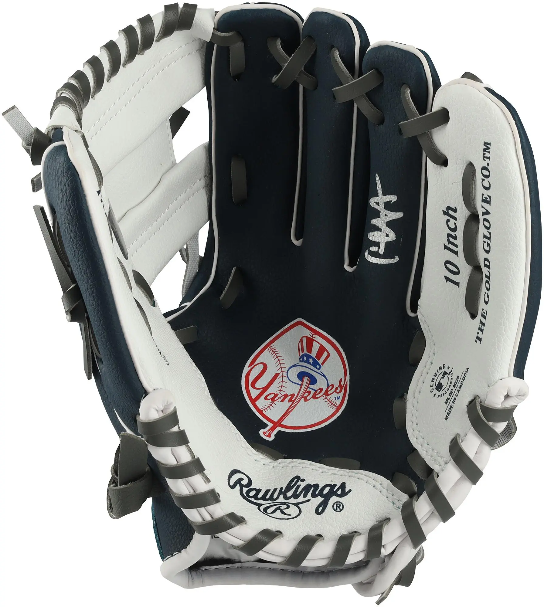CC Sabathia New York Yankees Autographed Rawlings 10" Collectible Team Logo Glove - Fanatics Authentic Certified - MLB Memorabilia