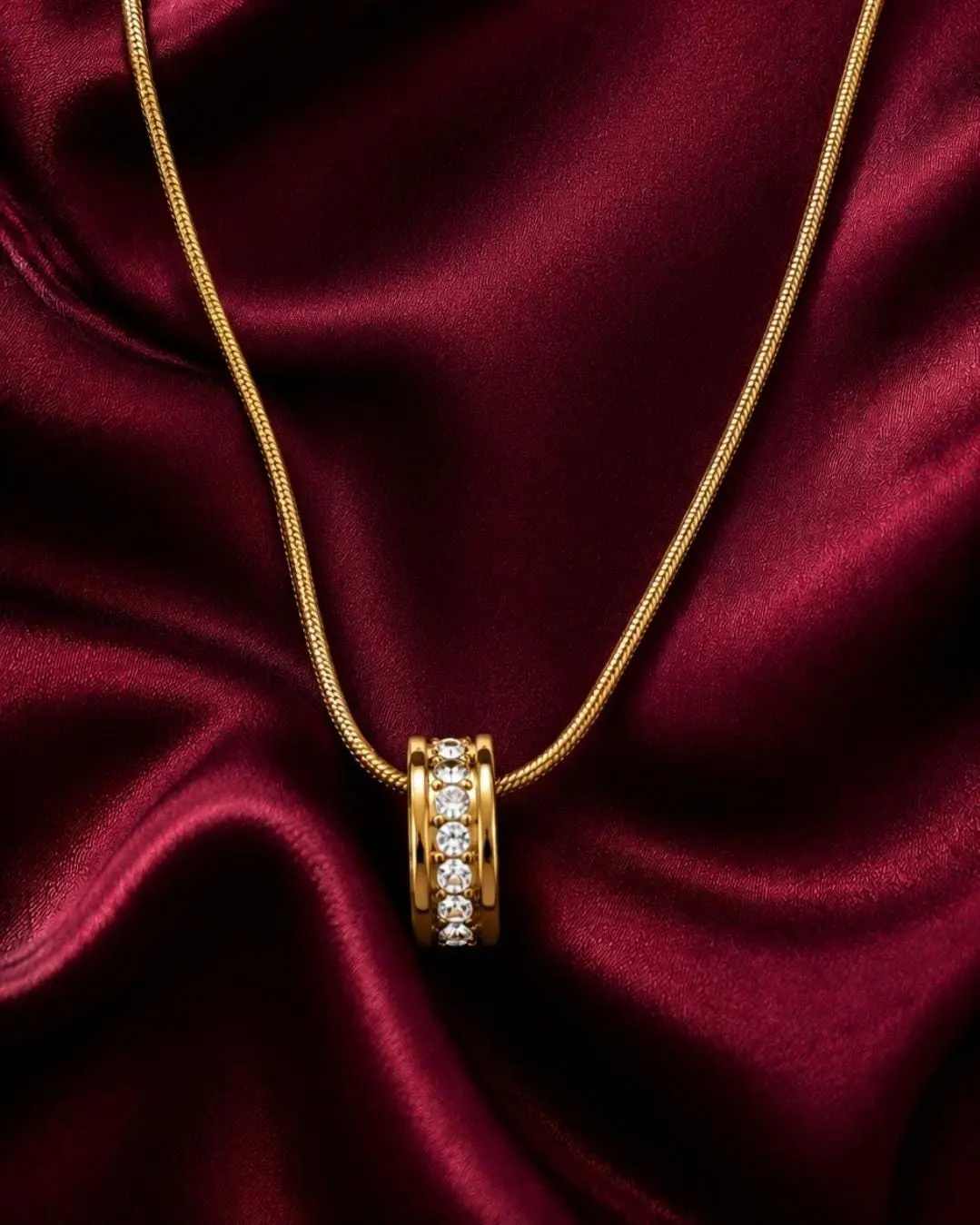 Elena Necklace — 18K Gold Plated Pendant Necklace