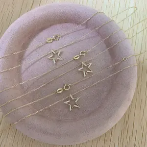 14K Gold Moissanite Necklace for Women - Fashion Accessory