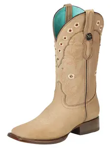 Bota Vaquera MONTERO para Dama Original Horma Bulldog DMT-10-DN Arena