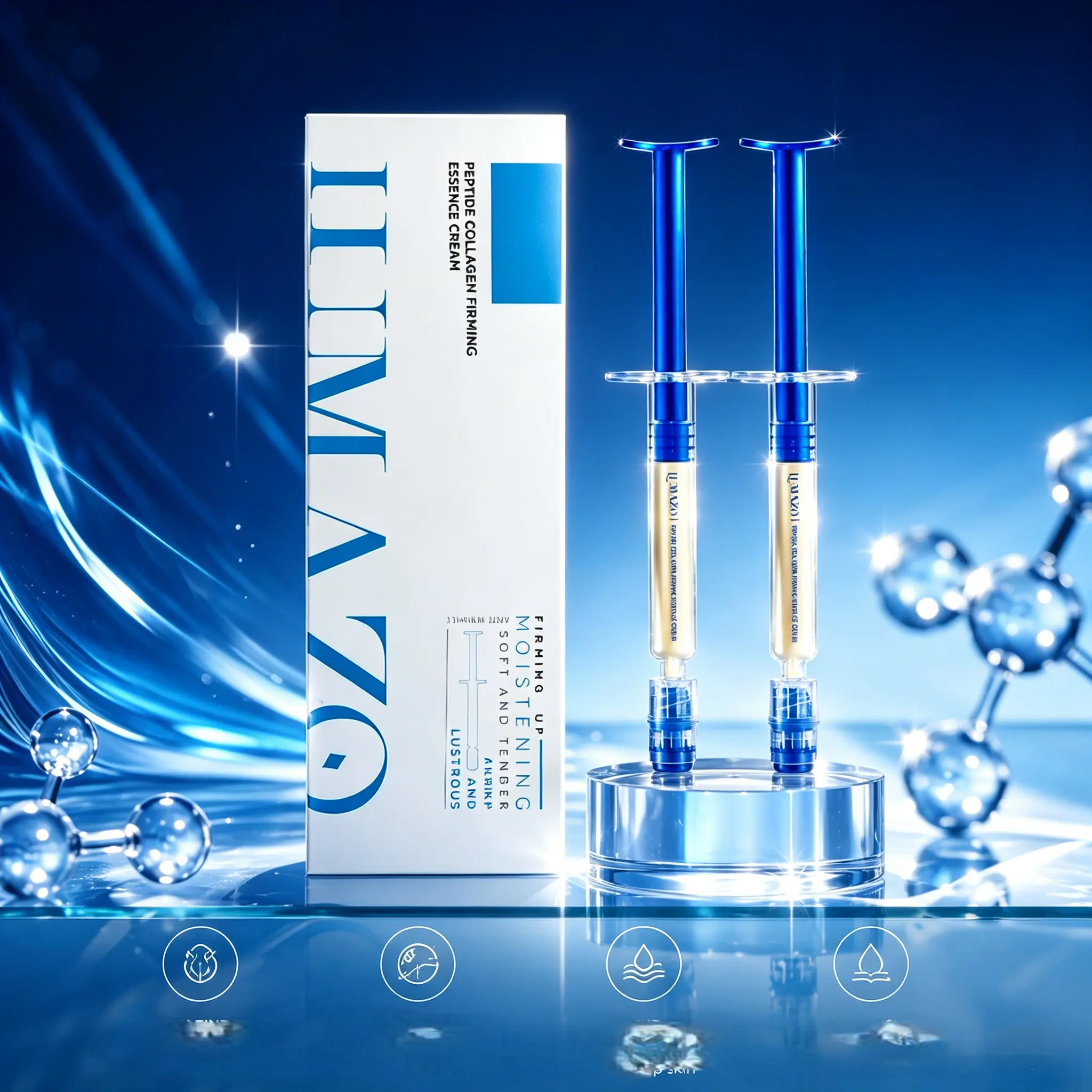 Collagen Peptide Eye Cream - Anti-Wrinkle Treatment to Hydrate, Firm, and Brighten Dark Circles & Undereye Bags, Moisturizer, Dark Circles Treatment, Collagen Boost, Brightening, Under-Eye Care, Anti-Wrinkle Serums & Essences, Collagen Peptides Serums & E