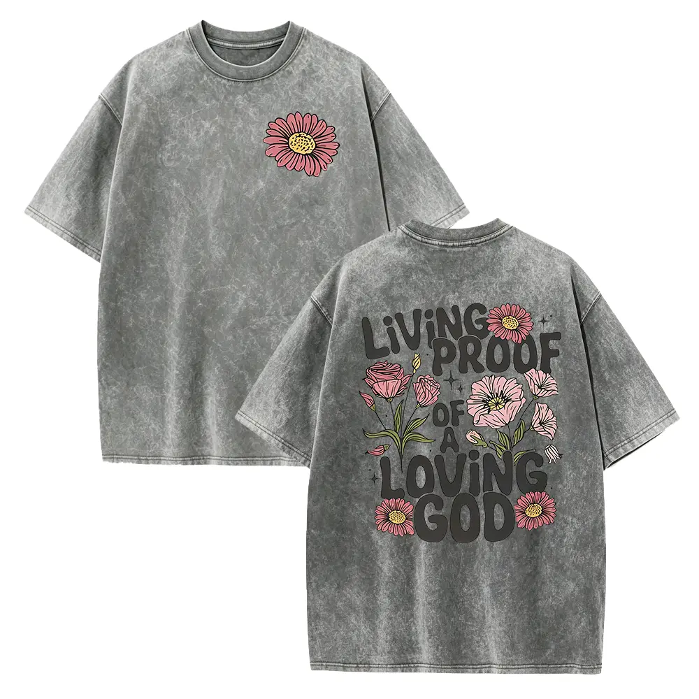 Washed T-shirt-Grey