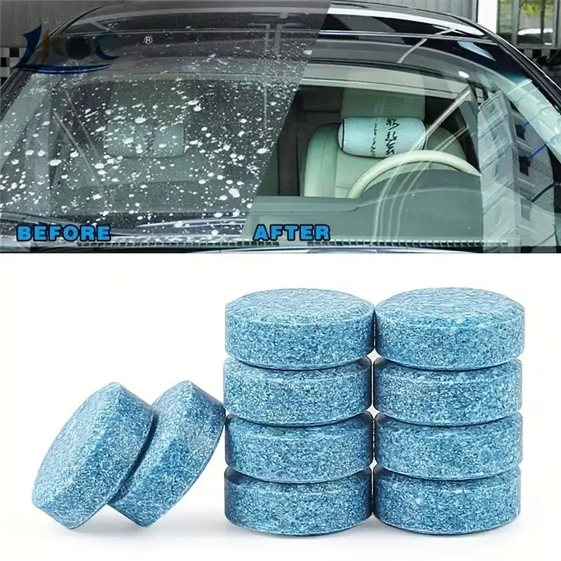 Car Windshield Cleaner, Universal Multifunctional Car Effervescent Tablet for Glass Windshield, Car Wash Accessories