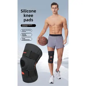 Spring compression knee pads Men's professional hiking mountaineering special protective gear Meniscus patella Knee climbing sports equipment Basketball, anti slip leg protection, shin guard pad side stabilizer