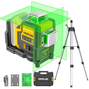 Laser Level with Tripod for Dewalt Battery, 3x360° Laser level Self-Leveling, 3D Lazer Leveler Tool for Construction, Picture Hanging with Strong Magnetic Bracket & Hard Carry Case (TOOL ONLY)