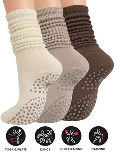 6 Pairs Unisex Professional Outdoor Sports Socks, Multi-Functional Non-Slip, Casual Design, All Seasons, Daily Wear & Sport