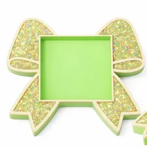 Glitter Bow Sticky Note Holder