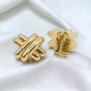 Intricately Designed Cross Earrings for Unisex