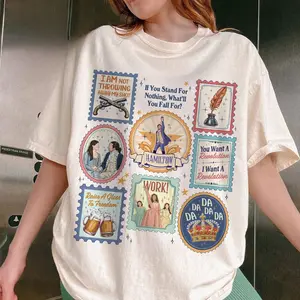Comfort Color Hamilton Musical Stamps Shirt, The Schuyler Sisters Work, Alexander Hamilton Shirt, Broadway Fan TShirt