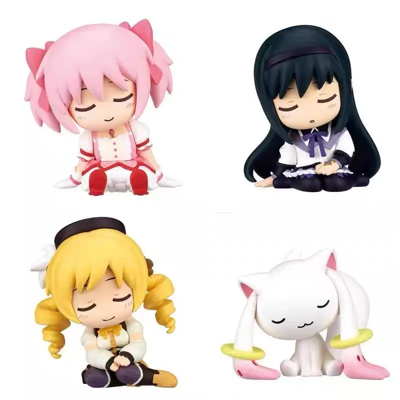 Puella Magi Madoka Magica Gashapon PVC Collectible Anime Figures - Kaname Madoka, Homura, Mami Gacha Model Toys for Anime Fans, Collectible Figurine