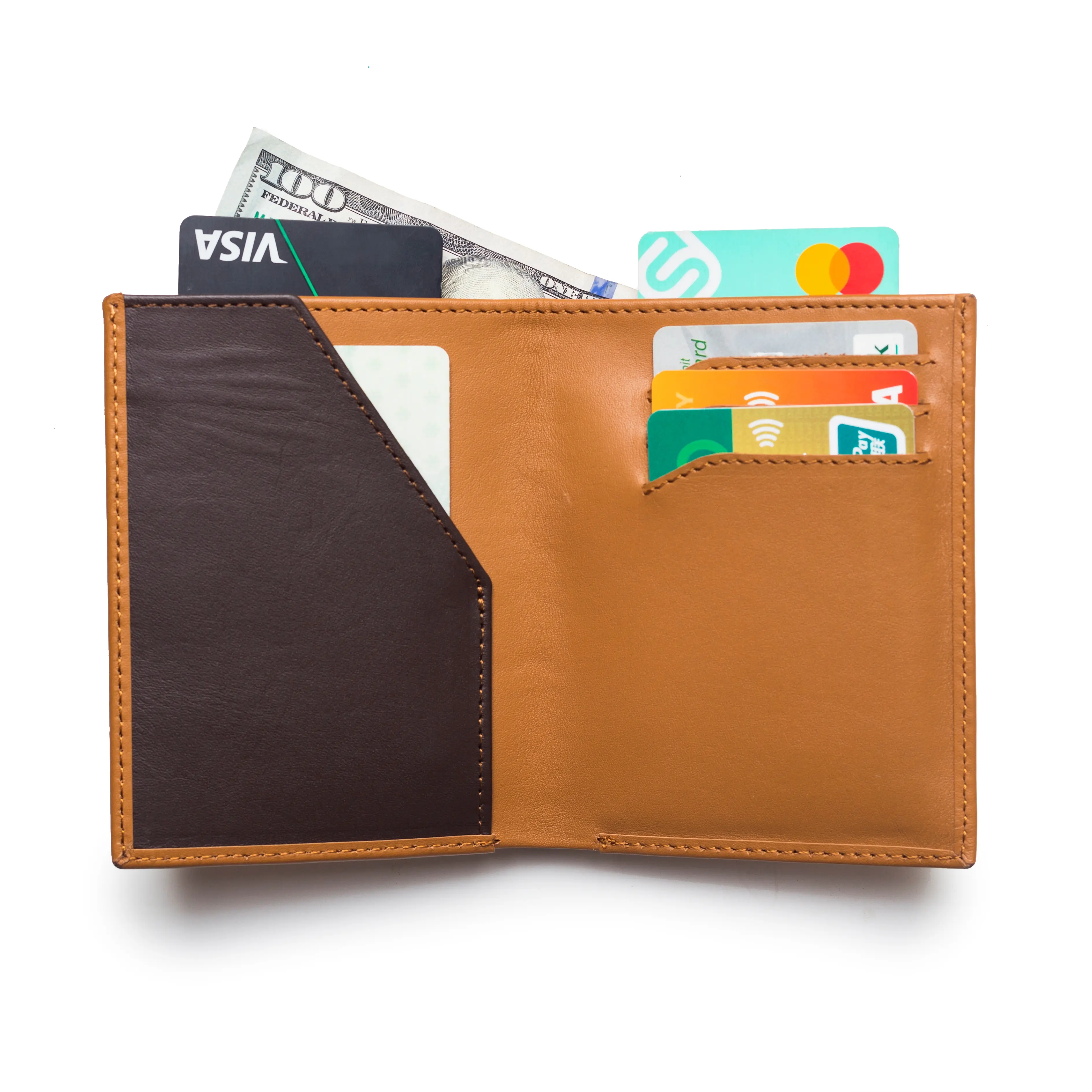 Nova Men's Bifold Leather Wallet, Stylish Design full box high quality