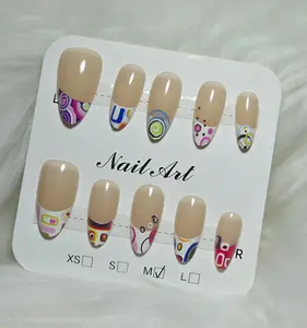 Nude Abstract Art Press-On Nail Set