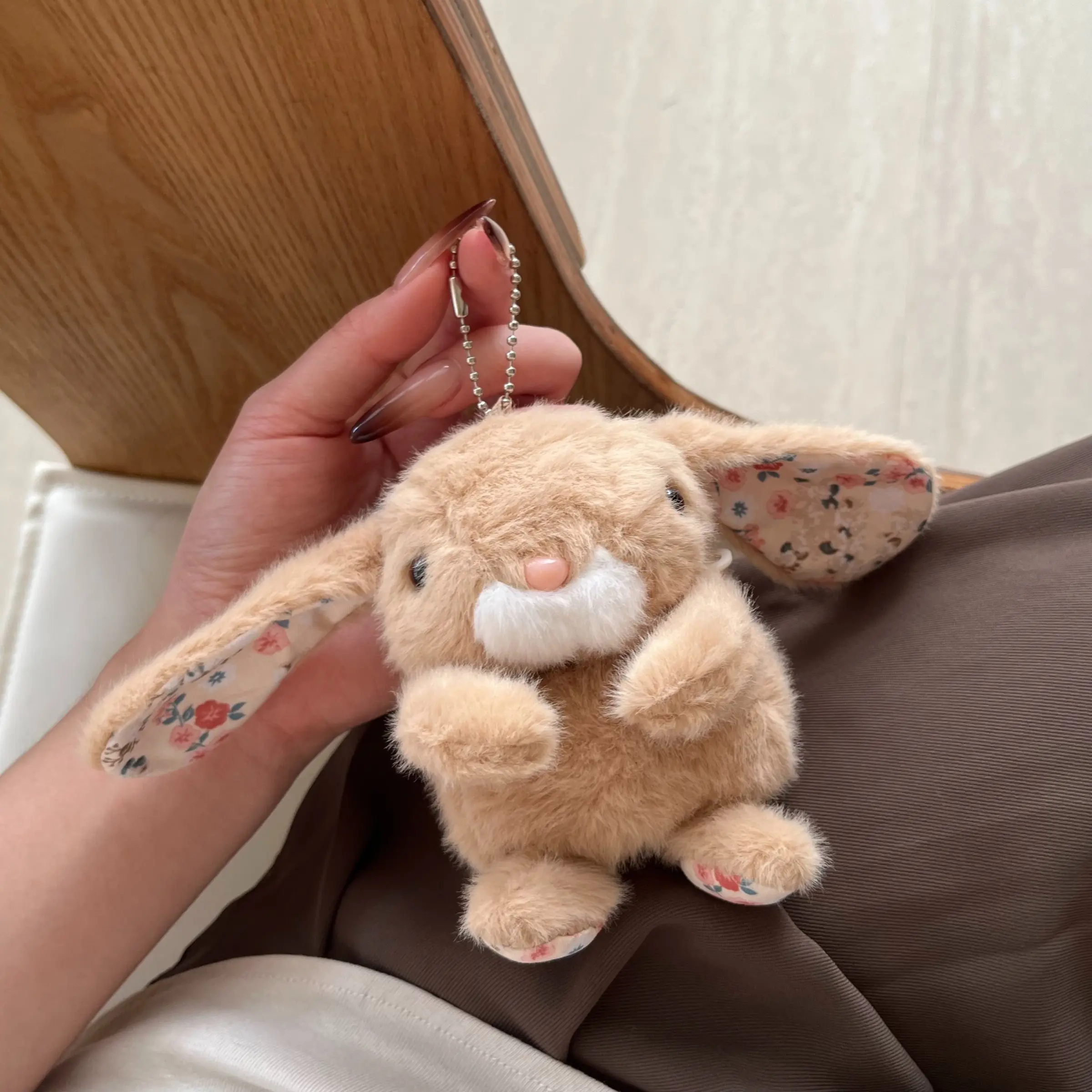 Cute Big Ear Rabbit AirPods Pro 3 Case, Apple 3rd & 4th Gen Wireless Bluetooth-compatible Audio Cover, Headphone Accessories, Fall Winter Plush, Durable Protection, Made in China