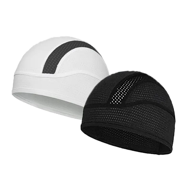 white black cap