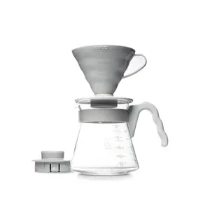 Hario V60 02 Pour Over Coffee Starter Kit - Pale Gray