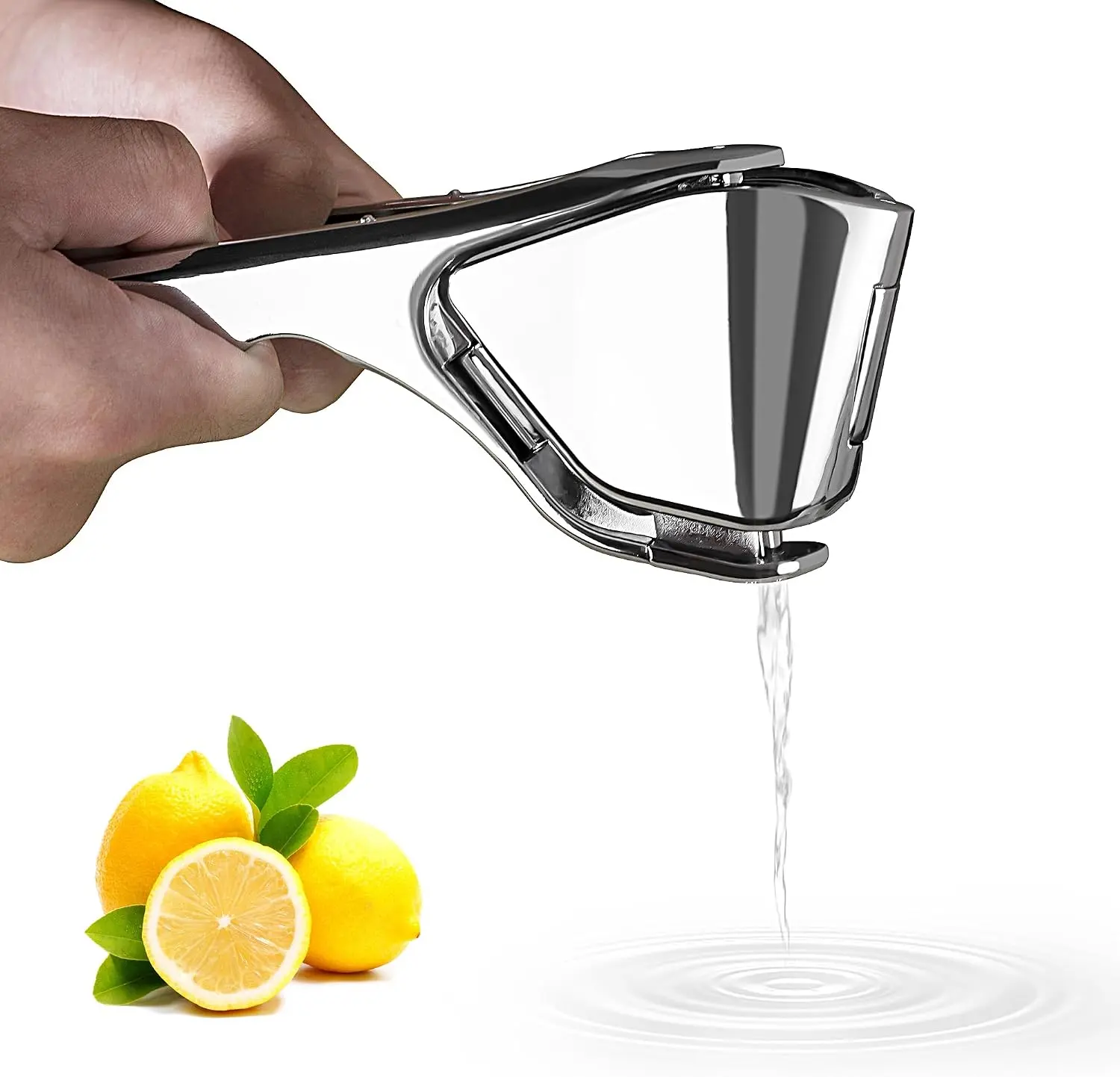 Lemon Squeezer, Stainless Steel Lemon Juicer, Manual Juicer | Manual Juicer for Lemon Citrus Lime Orange, Handheld citrus Squeezer, Heavy Duty, Exprimidor De Limones