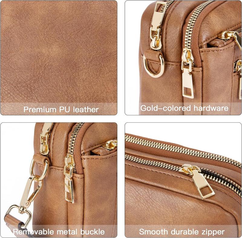 Telena Crossbody Purse for Women Small Crossbody Bags Trendy Vegan Leather with Adjustable Strap Crossbody Kindle Gift Compact &Waterproof Design Holiday gifts  ValentinesDayGift